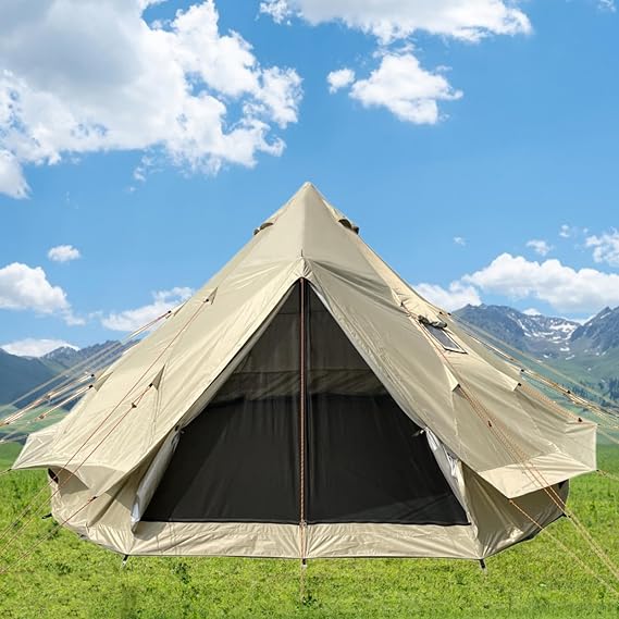 Inflatable Tent with Stove Jacket