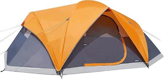 Amazon Basics Dome Camping Tent, 4-Person/8-Person