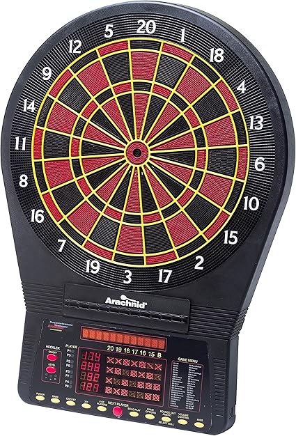 Arachnid Cricket Pro 800 Electronic Dartboard with NylonTough Segments for Improved Durability and Playability and Micro-Thin Segment Dividers for Reduced Bounce-Outs