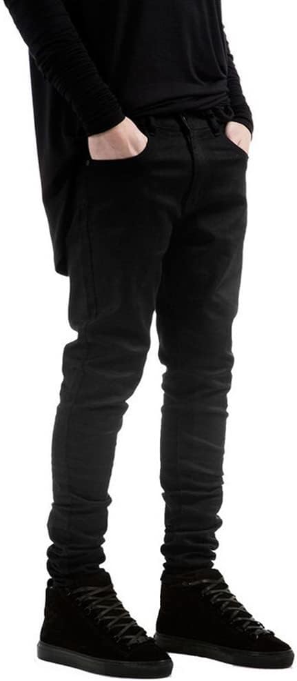 LONGBIDA Men's Slim Fit Ripped Stretch Skinny Jeans for Men, Distressed Tapered Leg Fashion Pants